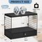 Wood Metal Floating Shelves for Bedroom, Bathroom Wall Shelf with Drawer, 2 Tier Storage, Floating Nightstand Bedside Table Shelf Wall Mounted Wall-mounted Kitchen Shelf, Coffee Bar Organizer